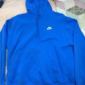 Nike Men's Vibrant Blue Hoodie